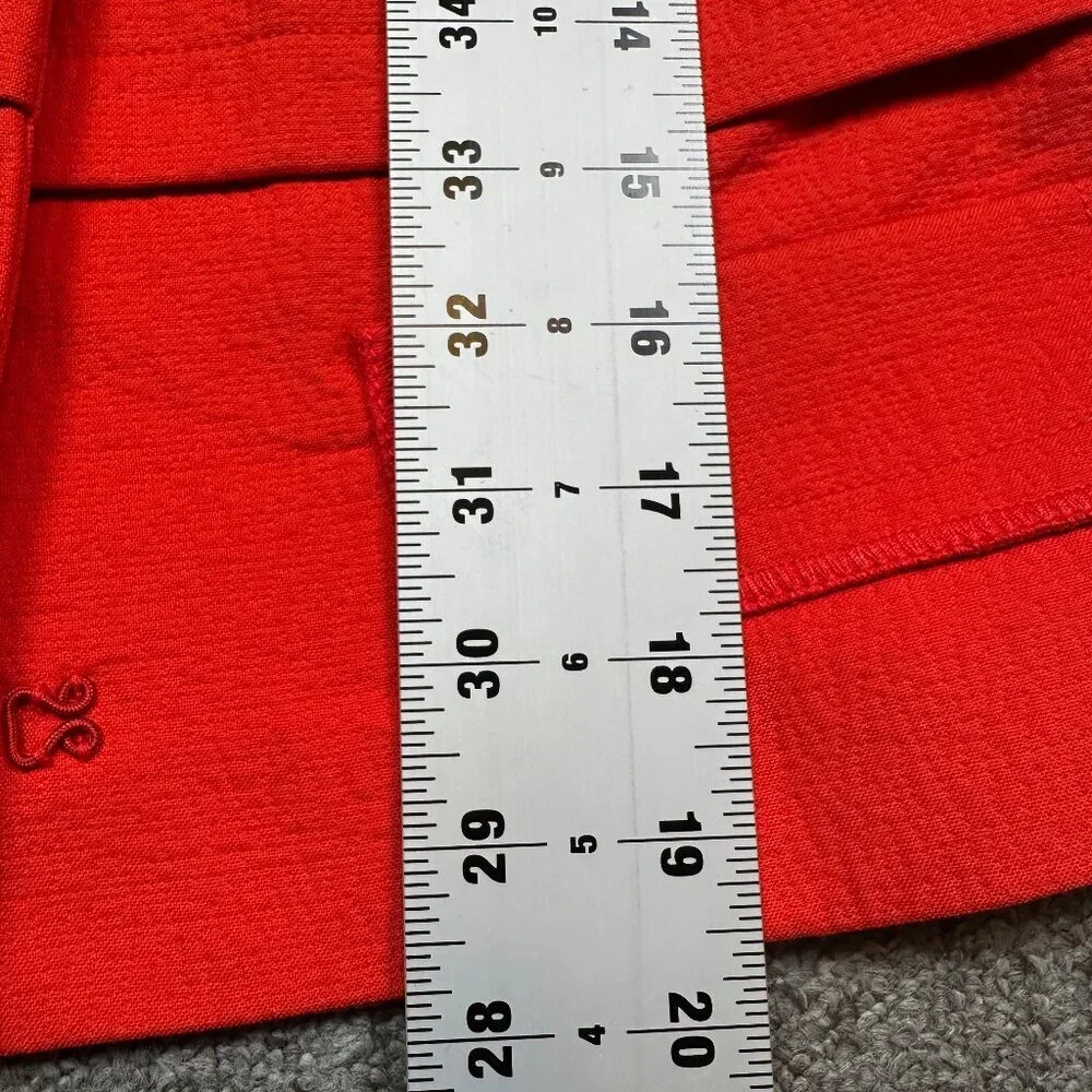 Comptoir des Cotonniers Red Women's Office Blazer Suit Jacket Size US XX-Small
